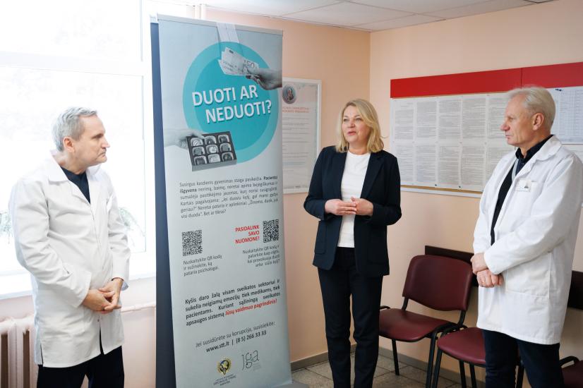 Socialinė kampanija „Duoti ar neduoti?“ keliauja po Lietuvos ligonines